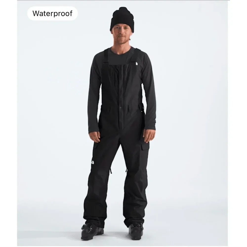 The North Face Mens Freedom Snow Bibs Large TNF Black‎ Waterproof NWT